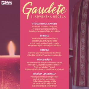 3. adventná nedeľa - Gaudete